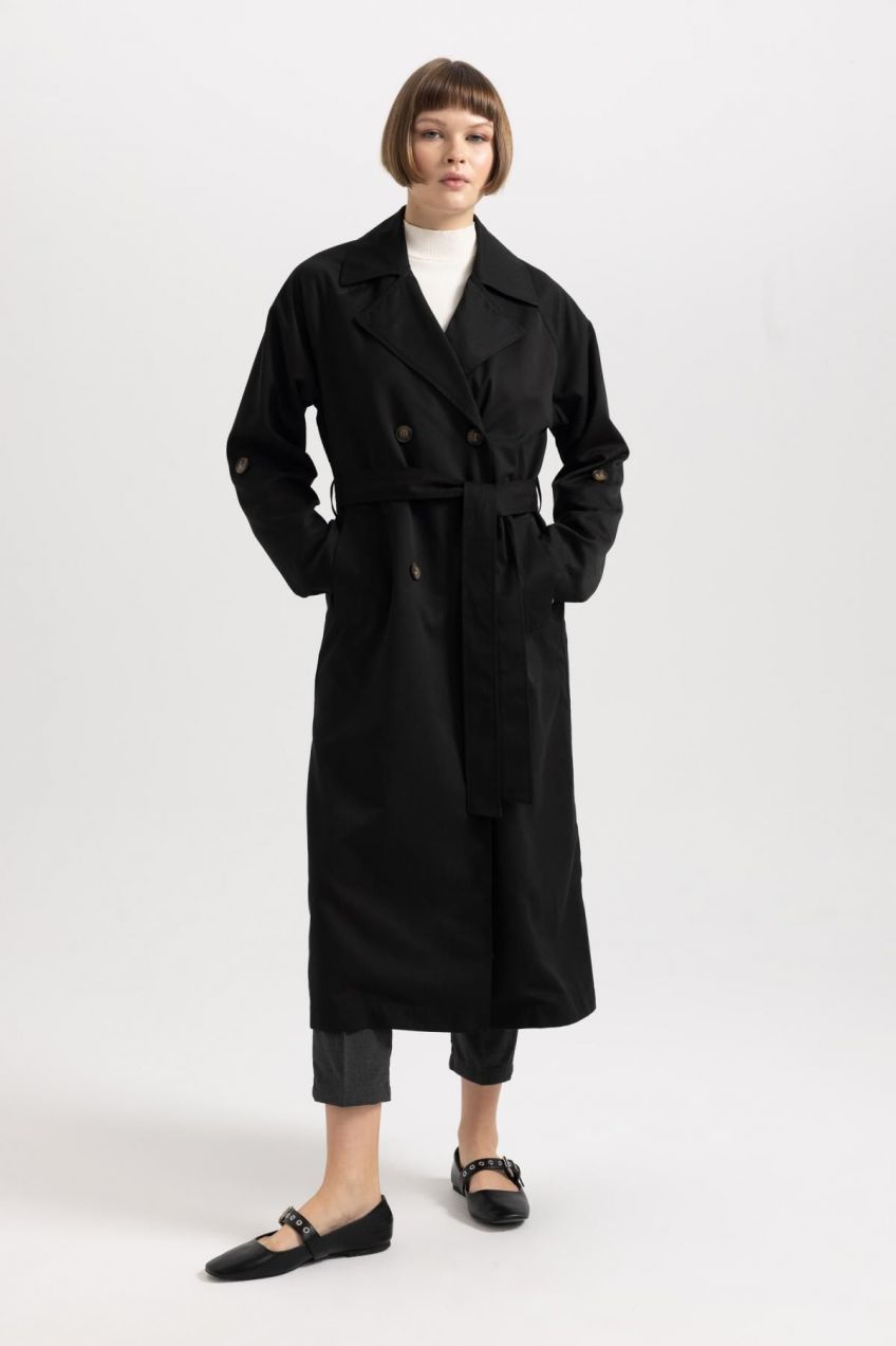DEFACTO Waterproof Relax Fit Trench Coat