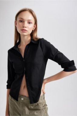 DEFACTO Fitted Long Sleeve Shirt