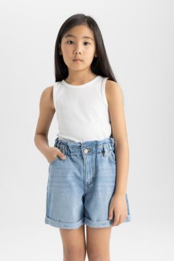 DEFACTO Girl's Crew Neck Basic Undershirt