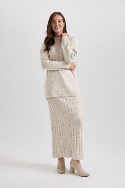 DEFACTO Regular Fit Maxi Knitwear Skirt