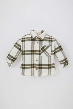 DEFACTO Baby Boy Plaid Flannel Long Sleeve Shirt