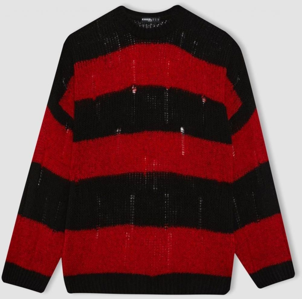 DEFACTO Coool Regular Fit Crew Neck Sweater