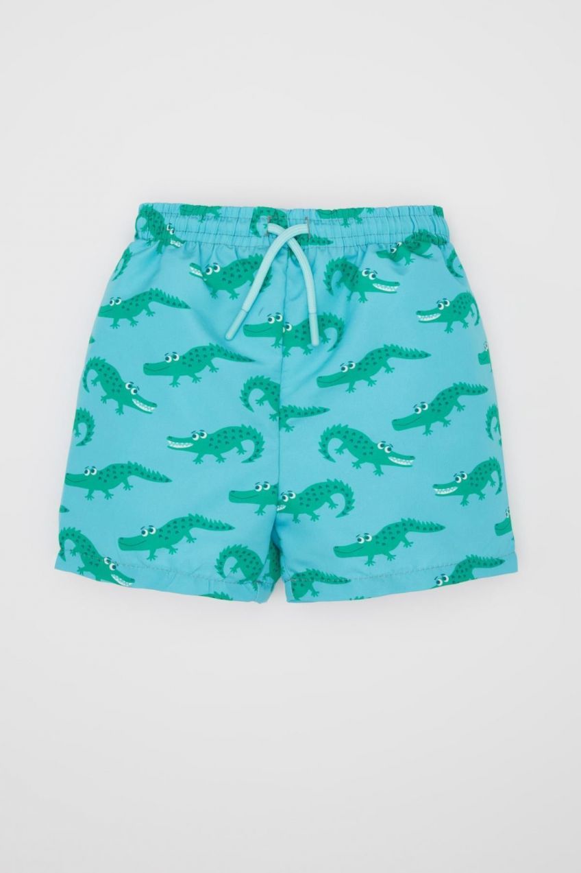 DEFACTO Baby Boy Animal Patterned Swim Shorts