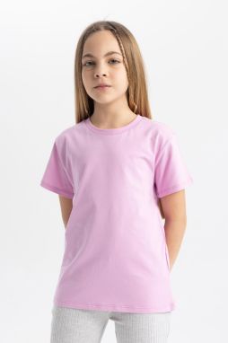 DEFACTO Girls Basic Short Sleeve T-Shirt