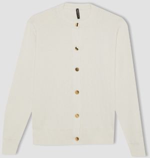 DEFACTO Regular Fit Crew Neck Cardigan