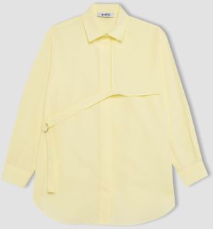 DEFACTO Relax Fit Terry Cotton Long Sleeve Shirt Tunic