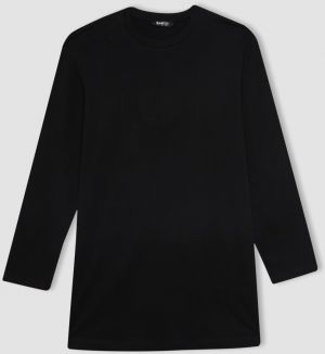 DEFACTO Regular Fit Crew Neck Long Sleeve T-Shirt Tunic