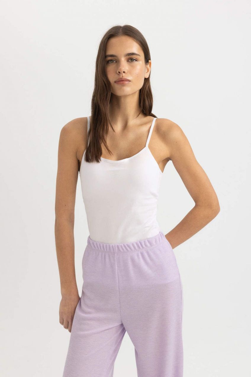 DEFACTO Fall In Love Regular Fit Chest Covered Cotton Undershirt