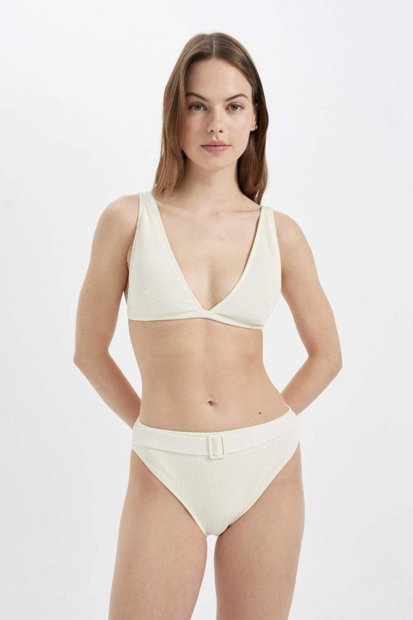 DEFACTO Fall In Love Regular Fit Belted Bikini Bottom
