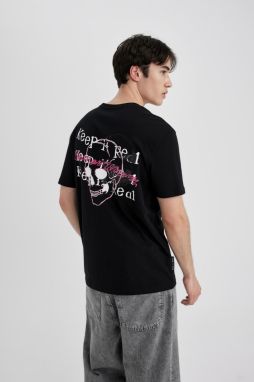 DEFACTO Regular Fit Crew Neck Printed Short Sleeve T-Shirt