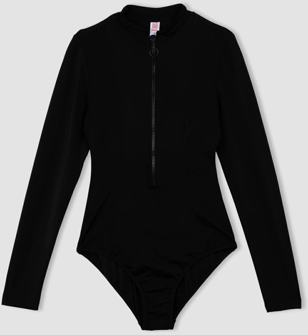 DEFACTO Fall In Love Zippered Long Sleeve Surf Swimsuit