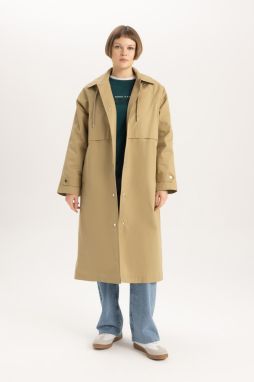 DEFACTO Relax Fit Hooded Trench Coat