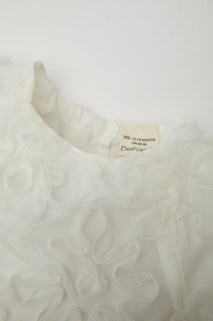 DEFACTO Baby Girl Short Sleeve Tulle Dress