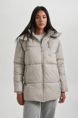 DEFACTO Waterproof Relax Fit Hooded Puffer Jacket