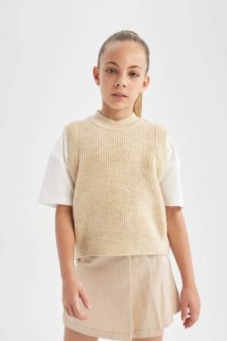 DEFACTO Girl's Crew Neck Sweater