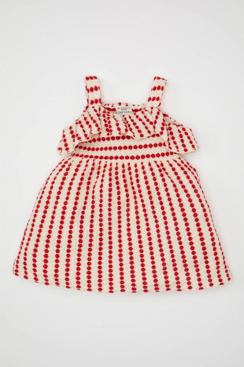 DEFACTO Baby Girl Striped Sleeveless Dress