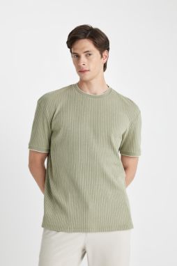 DEFACTO Regular Fit Crew Neck Ribbed Camisole Short Sleeve T-Shirt