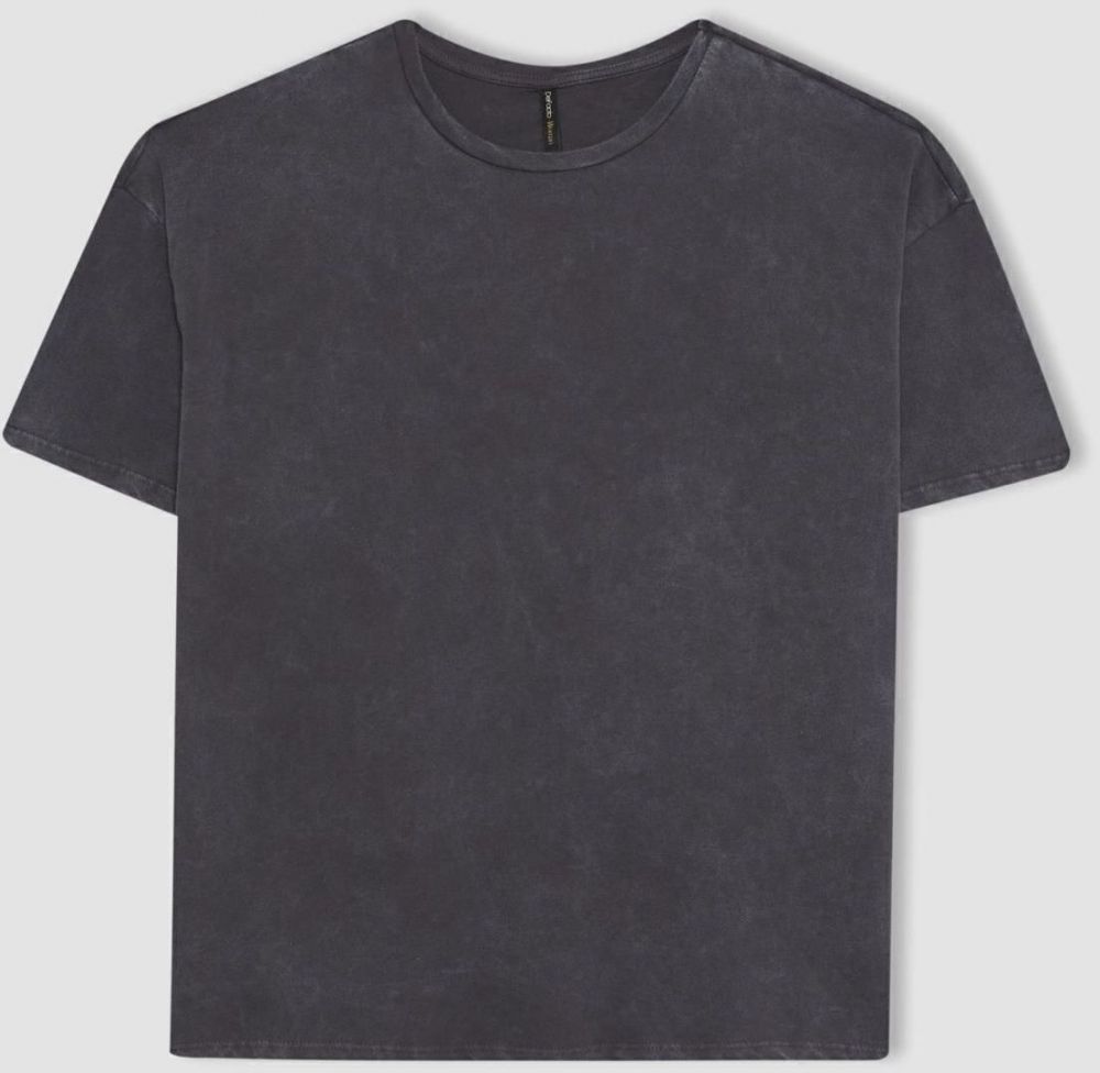 DEFACTO Oversize Fit Crew Neck Combed Cotton Short Sleeve T-Shirt B6330ax23au
