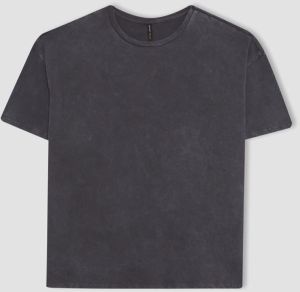 DEFACTO Oversize Fit Crew Neck Combed Cotton Short Sleeve T-Shirt B6330ax23au