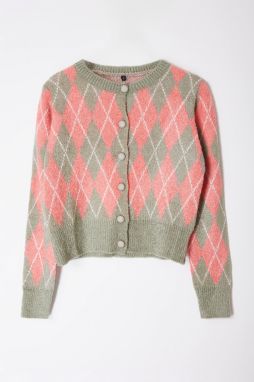 Trendyol Green Boucle Knitwear Cardigan