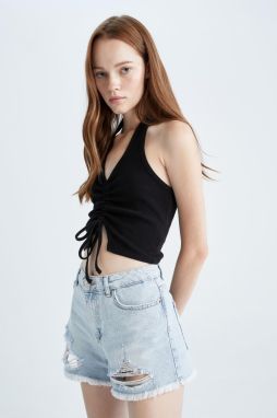 DEFACTO Cool Fitted Ribbed Camisole Athlete