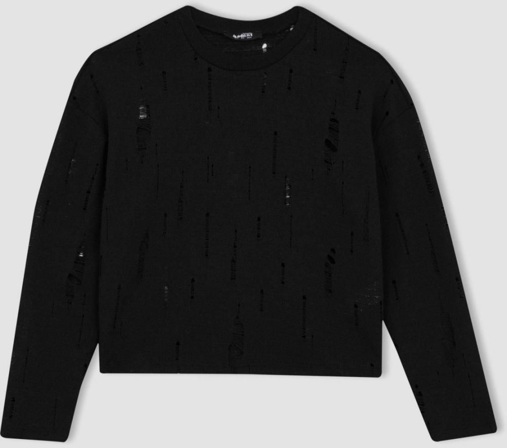 DEFACTO Regular Fit Crew Neck Long Sleeve Tunic