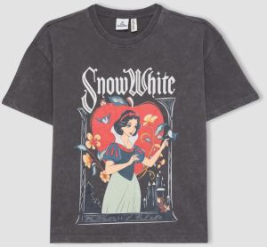 DEFACTO Girls Disney Princess Relax Fit Short Sleeve T-Shirt