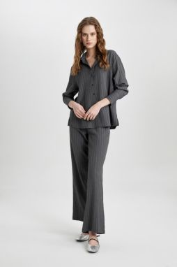 DEFACTO Wide Leg Pocket High Waist Wide Leg Long Length Trousers