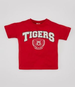 DEFACTO Baby Boy Crew Neck Tiger Pattern Short Sleeve T-Shirt