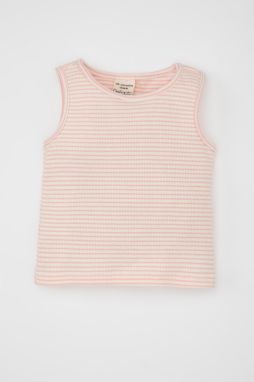 DEFACTO Baby Girl Crew Neck Striped Undershirt