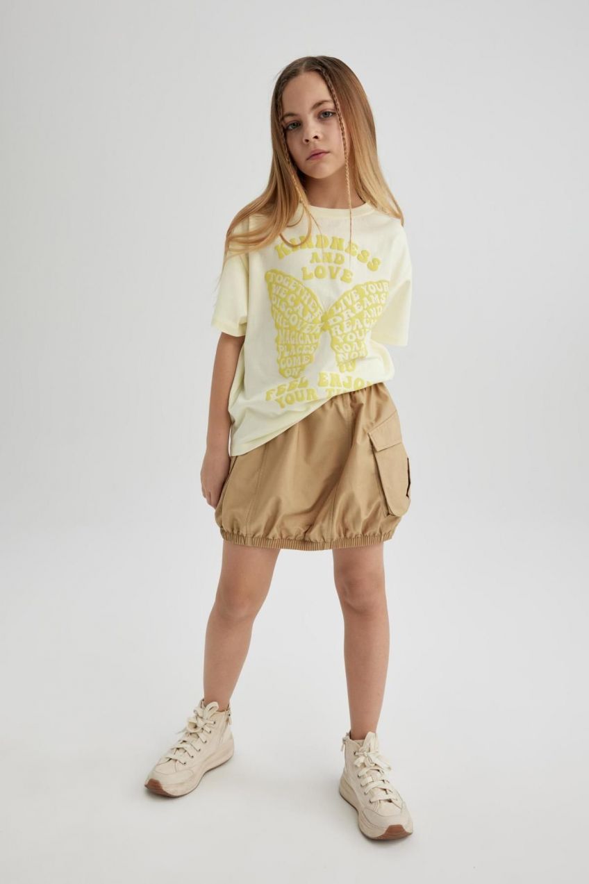 DEFACTO Girl Poplin Skirt