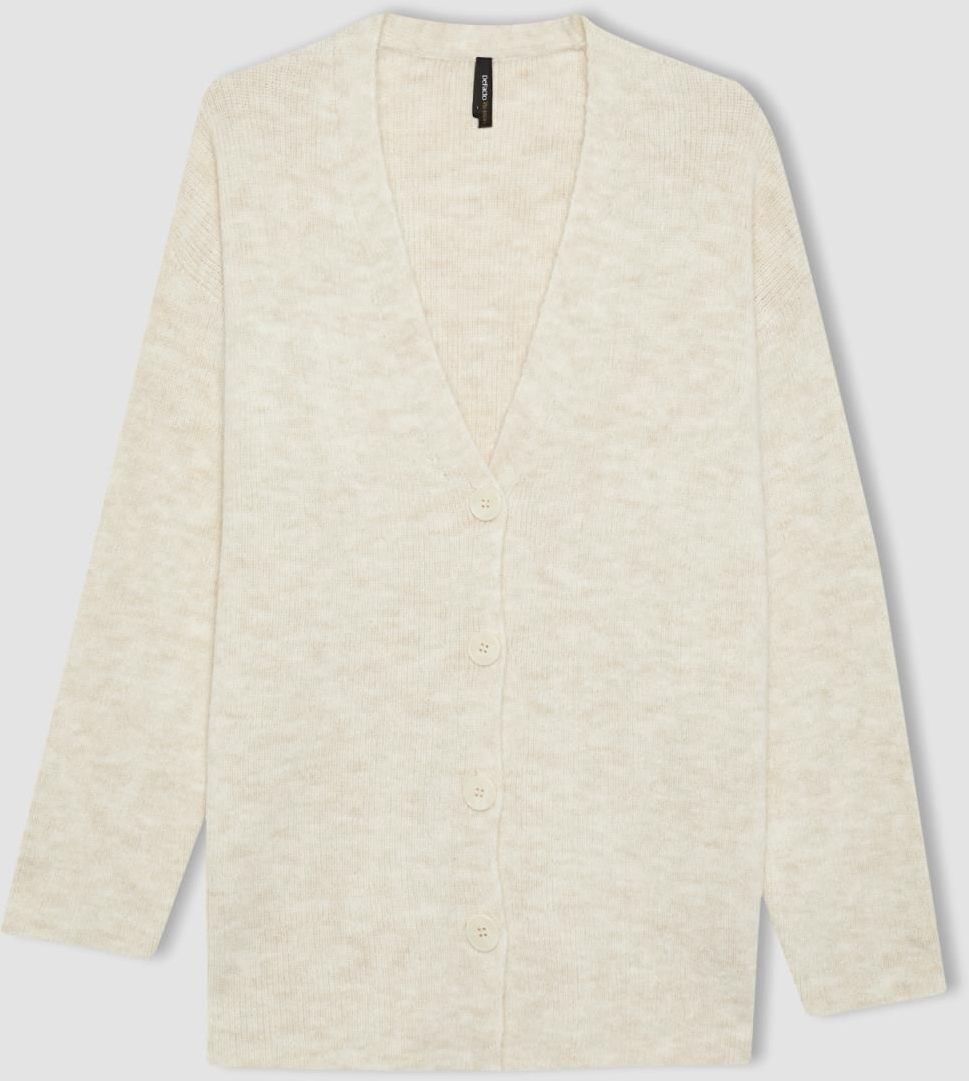 DEFACTO Oversize Fit V-Neck Cardigan