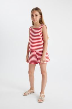 DEFACTO Girls' Striped Shorts