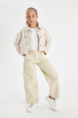 DEFACTO Girls Wide Leg Wide Leg Cotton Trousers