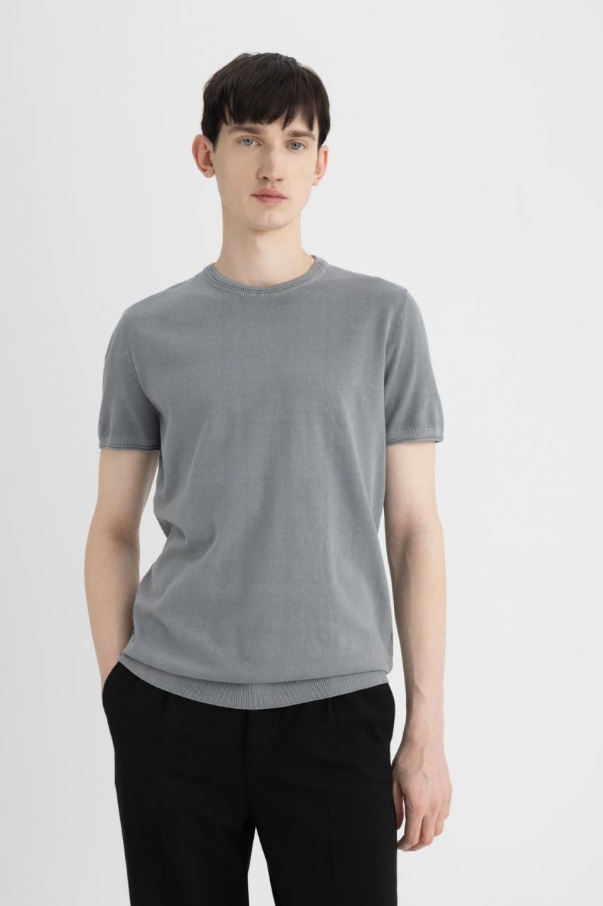 DEFACTO Standard Fit Short Sleeve Knitwear Polo T-Shirt