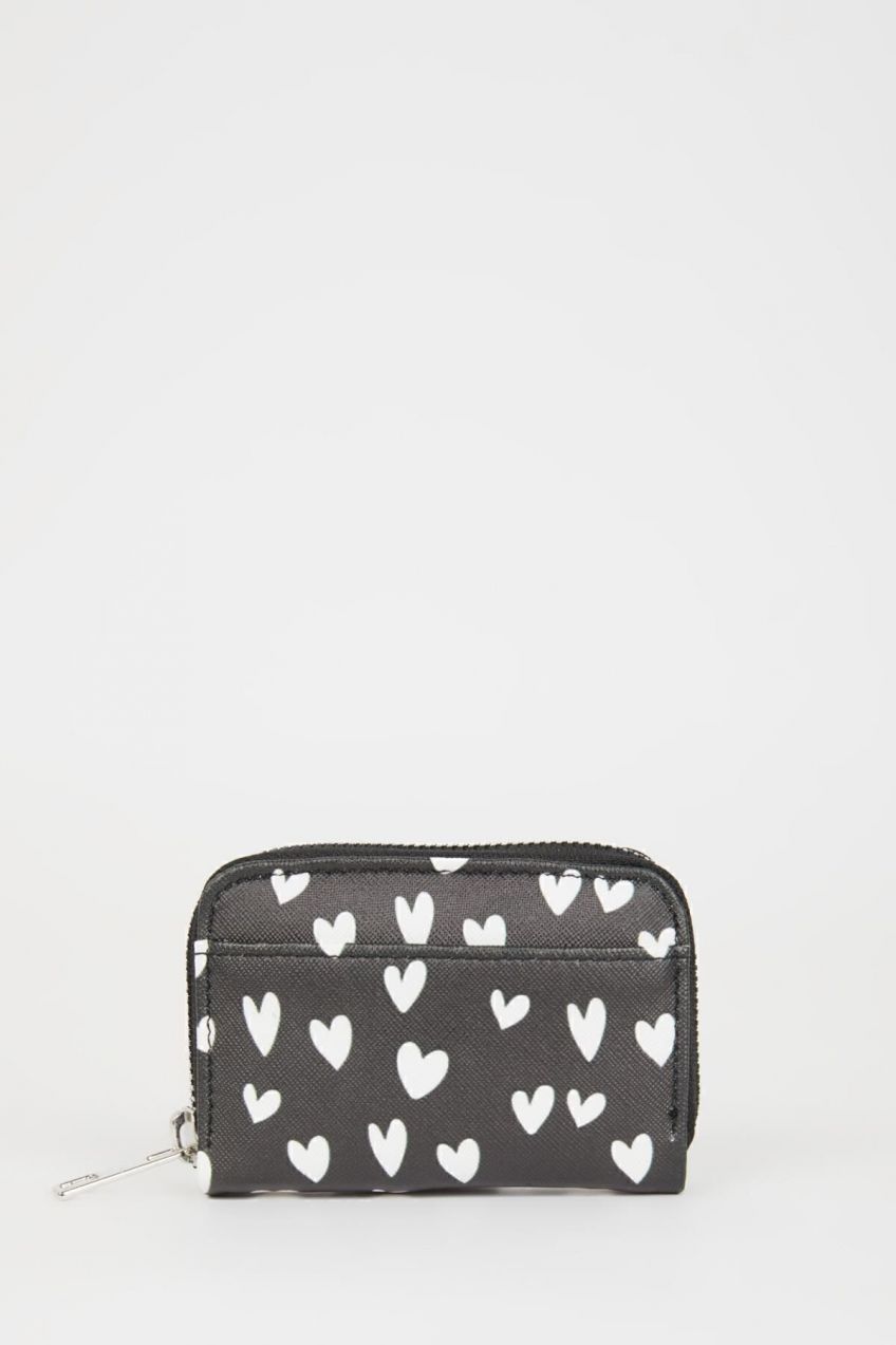 DEFACTO Women's Printed Coin Purse