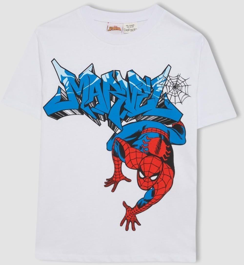 DEFACTO Boy Marvel Spiderman Crew Neck Short Sleeve T-Shirt