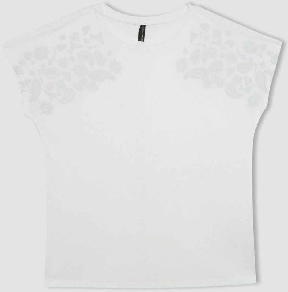 DEFACTO Crew Neck Printed Short Sleeve T-Shirt