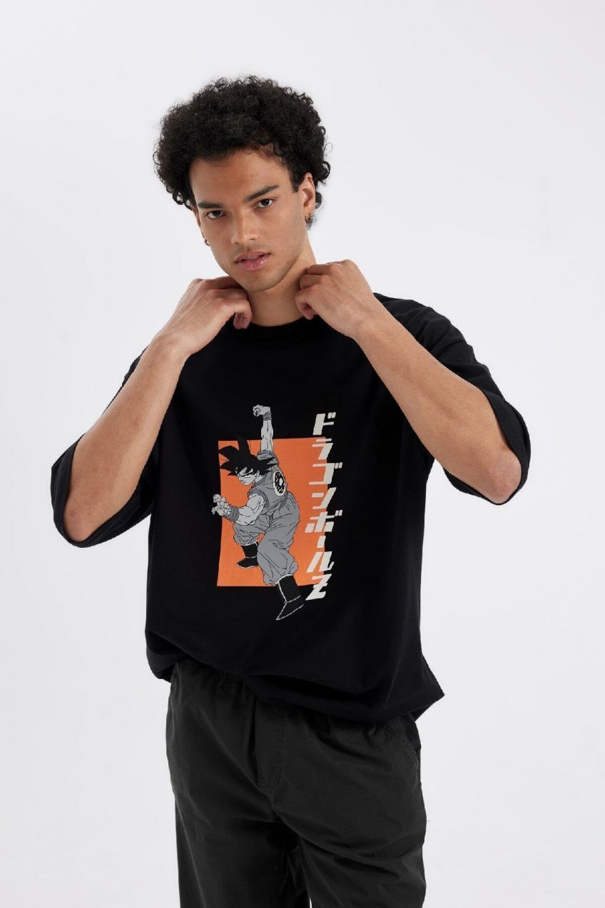 DEFACTO Dragon Ball Loose Fit Crew Neck Short Sleeve T-Shirt