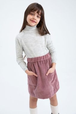 DEFACTO Girl's Regular Fit Turtleneck Sweater