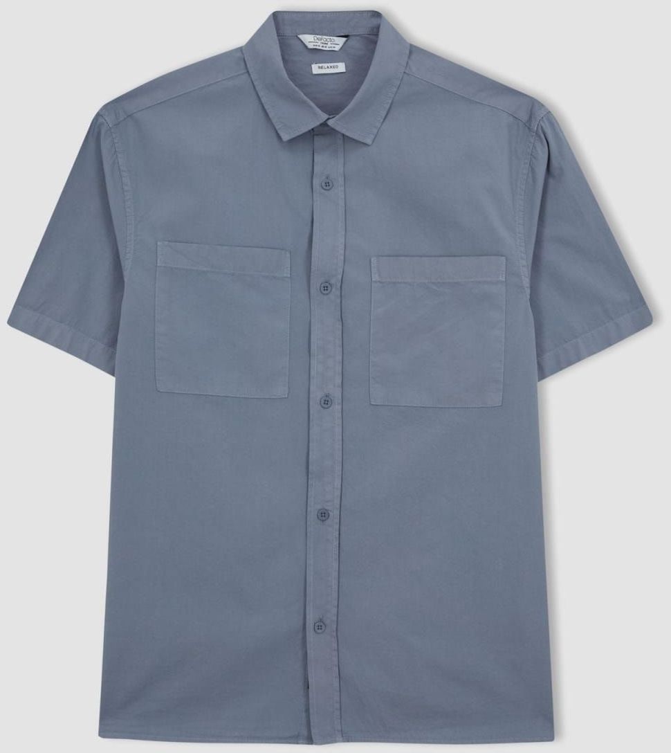 DEFACTO Relax Fit Cotton Short Sleeve Shirt