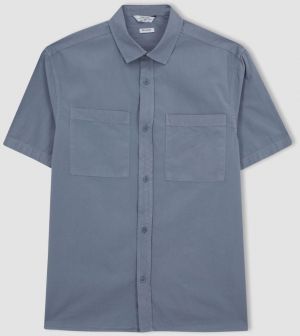 DEFACTO Relax Fit Cotton Short Sleeve Shirt