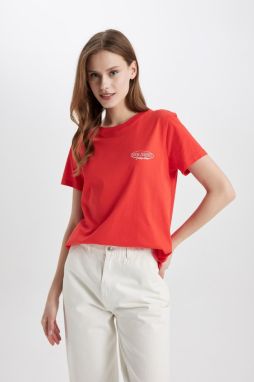 DEFACTO Regular Fit Crew Neck Printed Short Sleeve T-Shirt