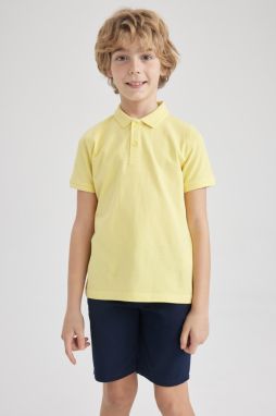 DEFACTO Boy's Pique Short Sleeve Polo T-Shirt