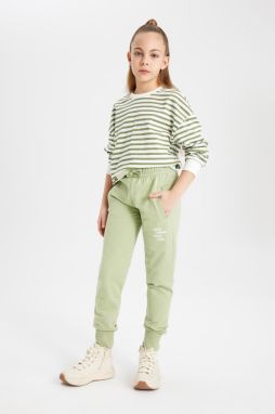 DEFACTO Girls' Printed Jogger Sweatpants