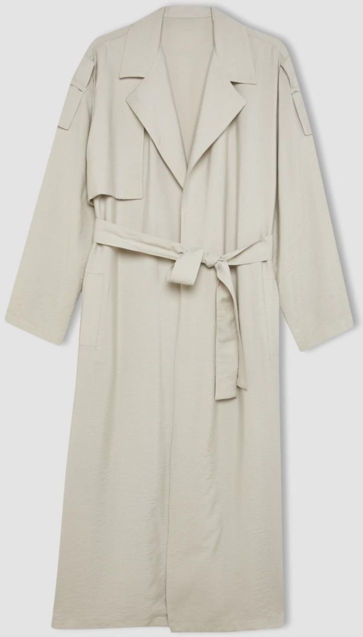 DEFACTO Relax Fit Belted Trench Coat