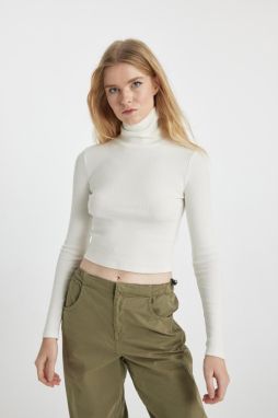 DEFACTO Cool Fitted Ribbed Camisole Long Sleeve T-Shirt