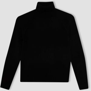 DEFACTO Girl's Regular Fit Turtleneck Sweater