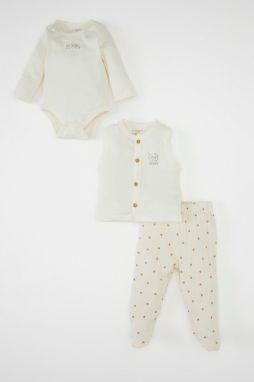DEFACTO Baby Girl Heart Patterned 3-Piece Hospital Set