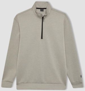 DEFACTO Fit Standard Fit Stand Collar Scuba Diving Fabric Athlete Sweatshirt C0481ax23wn